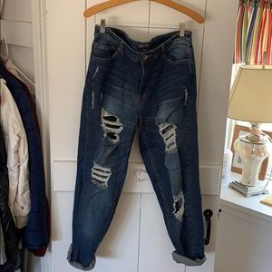 Like New: Forever 21 Plus Size 12 Distressed Denim